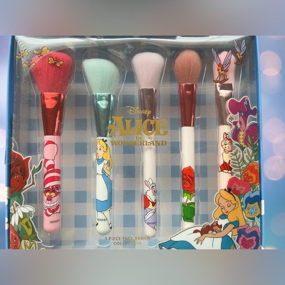 Disney Alice in Wonderland Headband Set & 🥀 Makeup Brush Set ♠️ ♥️ ♣️ ♦️ - Picture 2 of 4